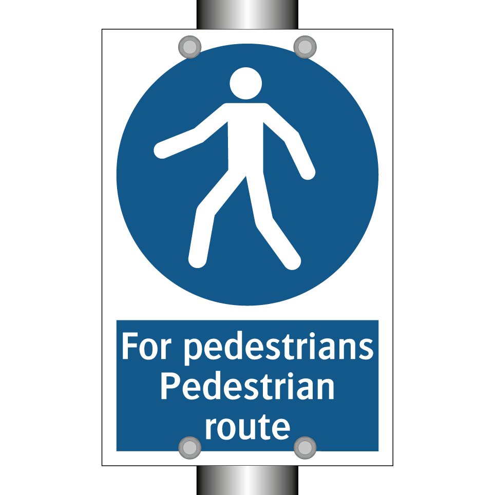 For pedestrians Pedestrian route