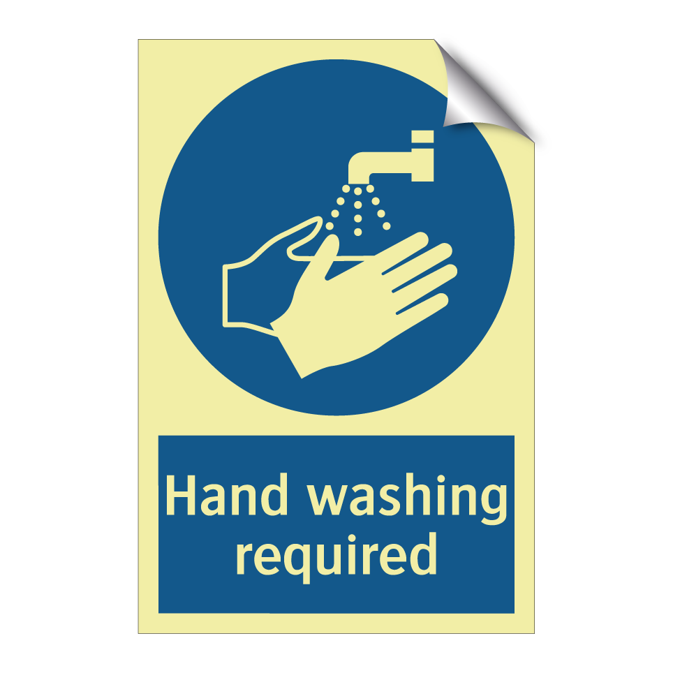 Hand washing required