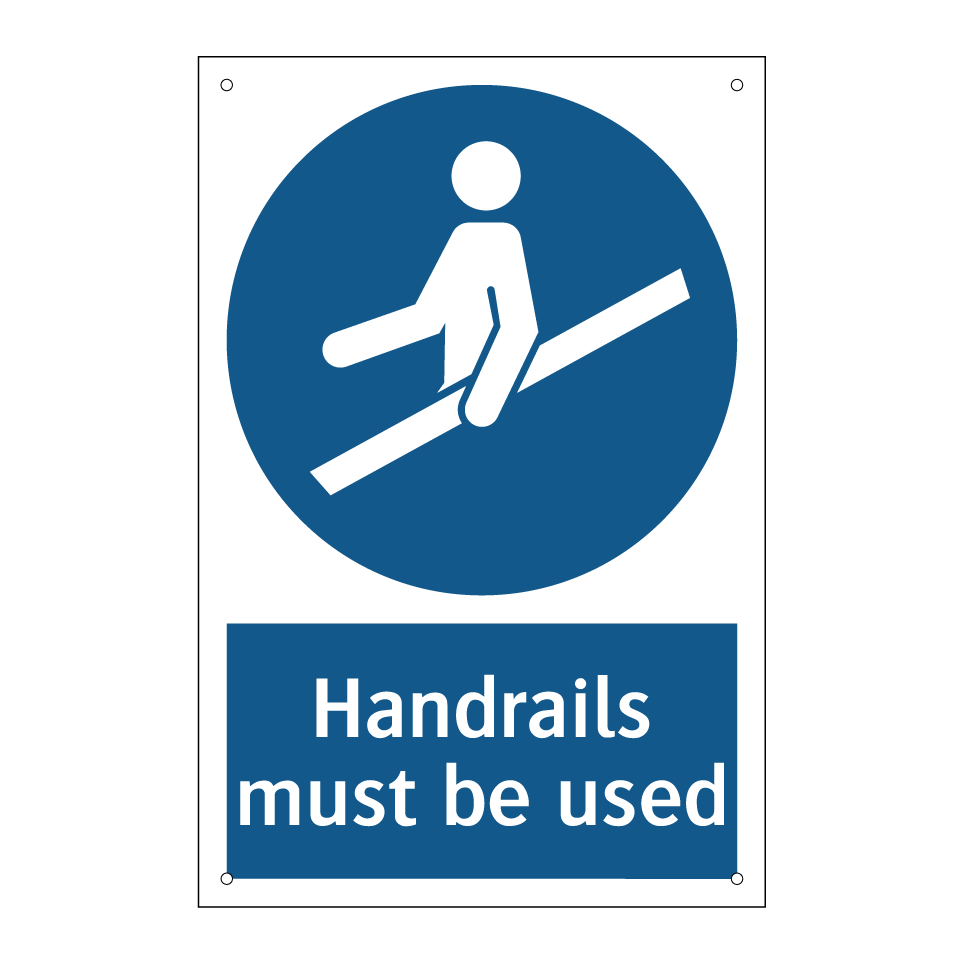 Handrails must be used
