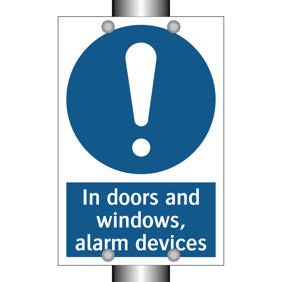 In doors and windows, alarm devices