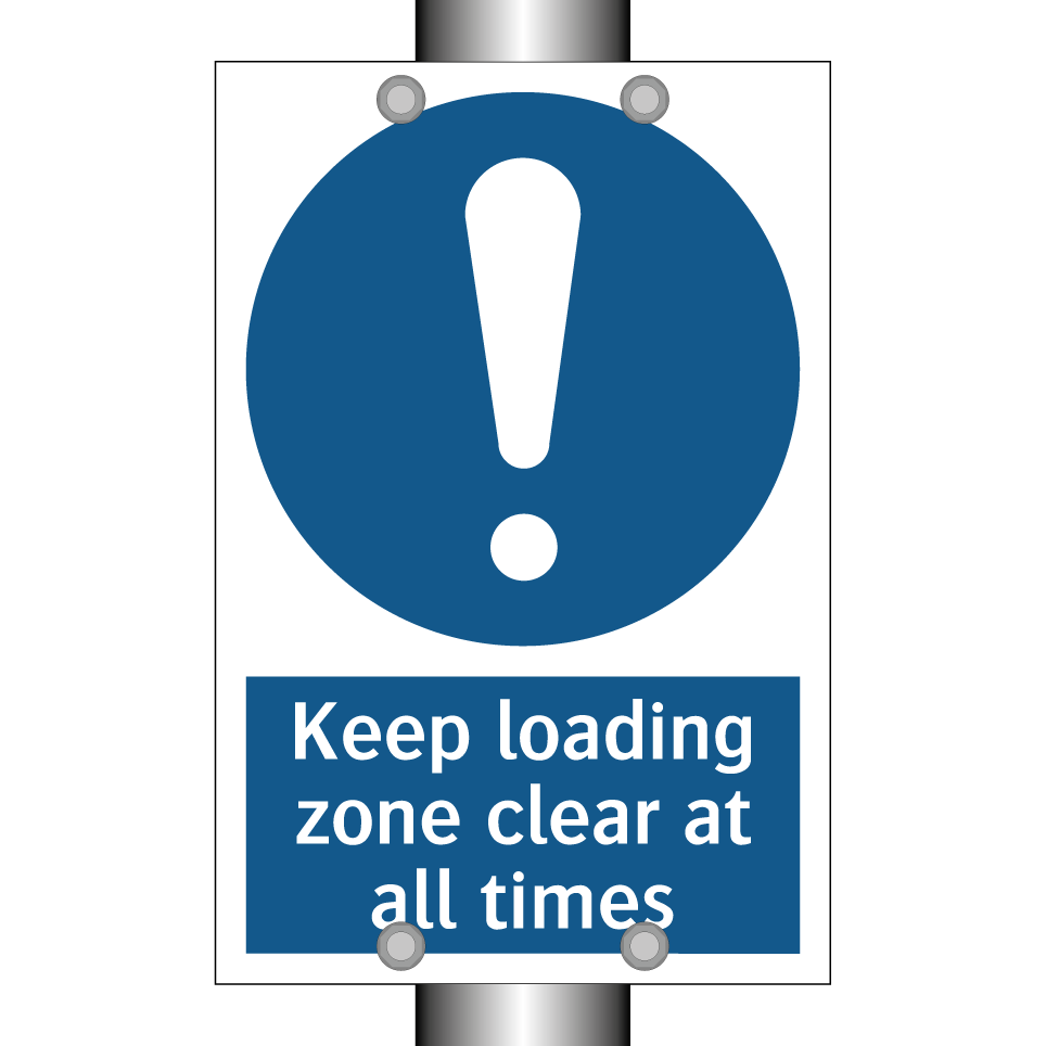 Keep loading zone clear at all times