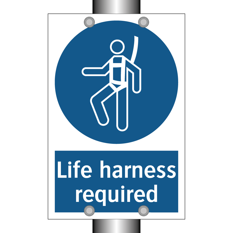 Life harness required