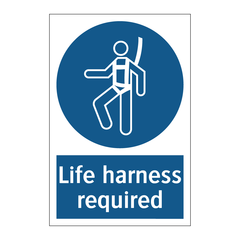 Life harness required