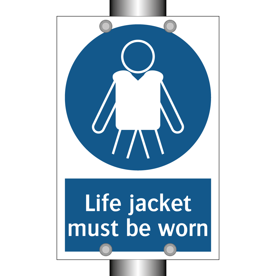 Life jacket must be worn