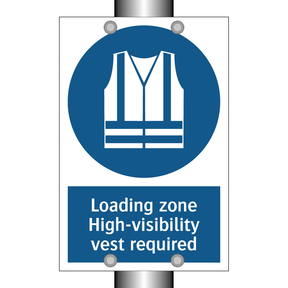 Loading zone High-visibility vest required