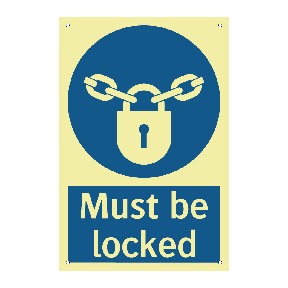 Must be locked