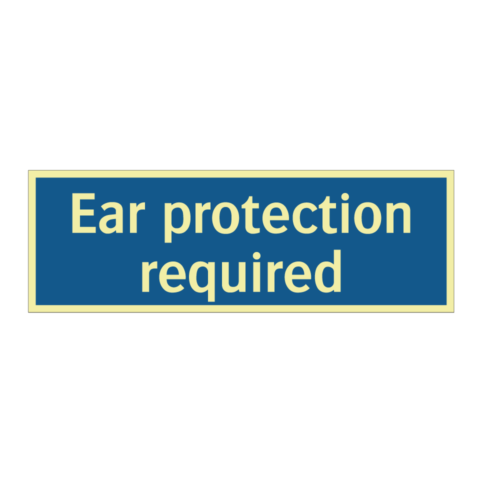 Ear protection required