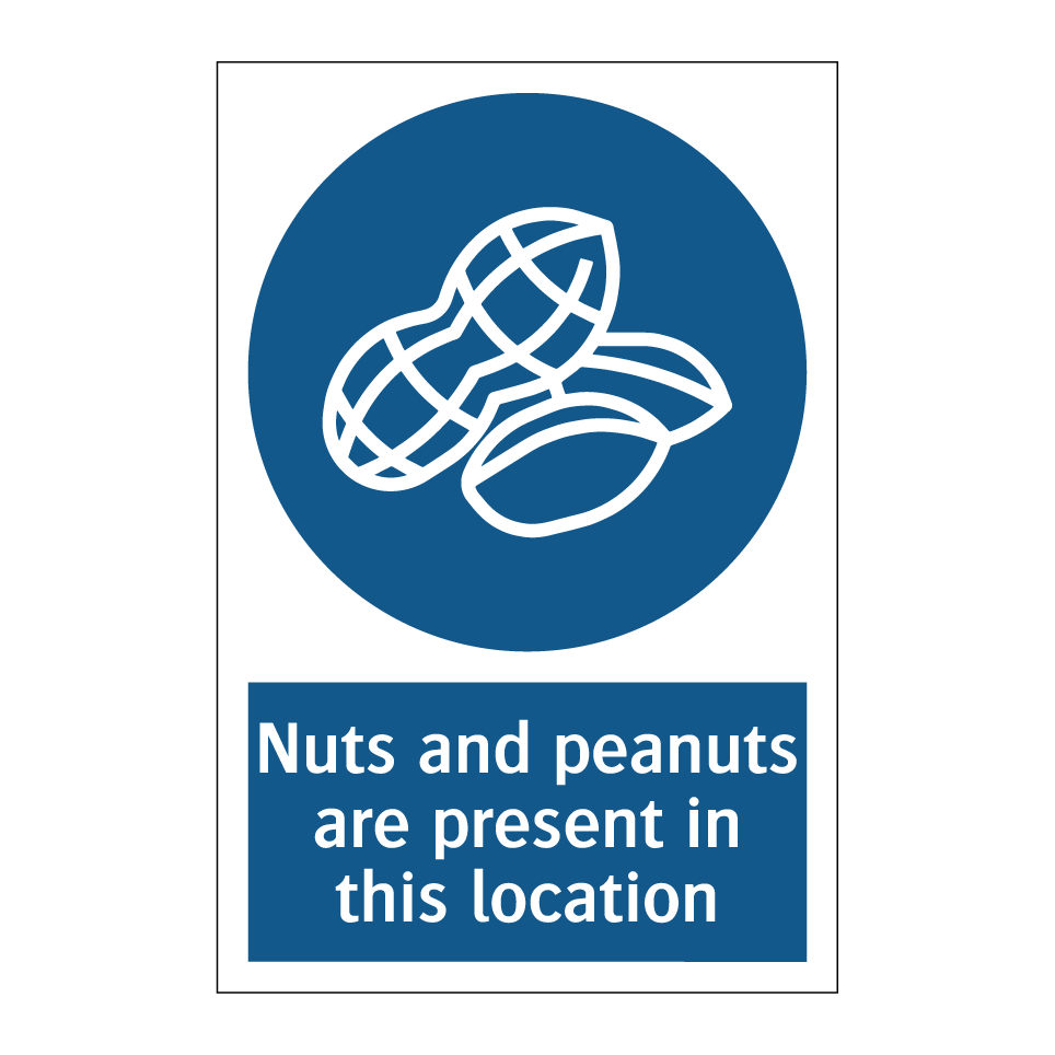 Nuts and peanuts are present in this location