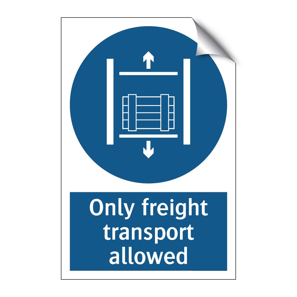 Only freight transport allowed