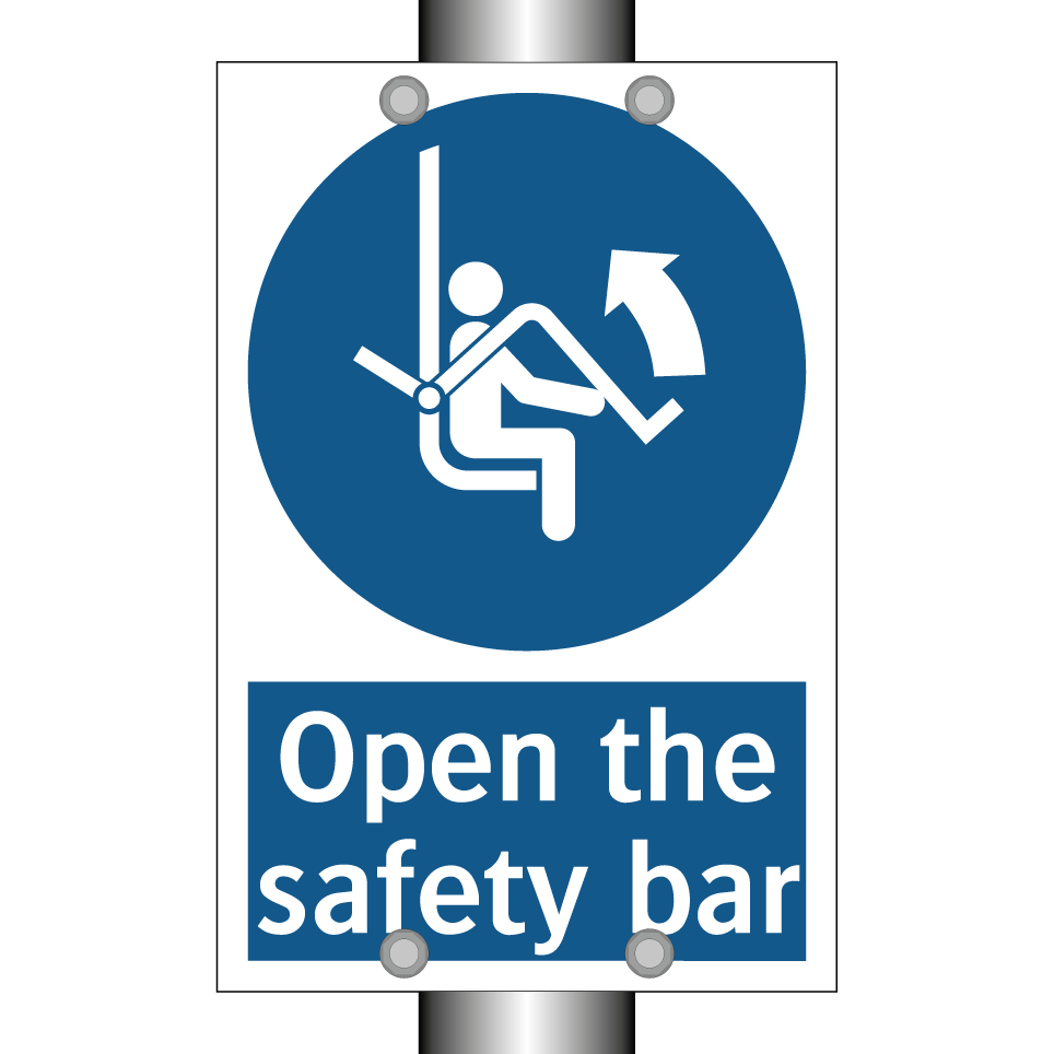 Open the safety bar