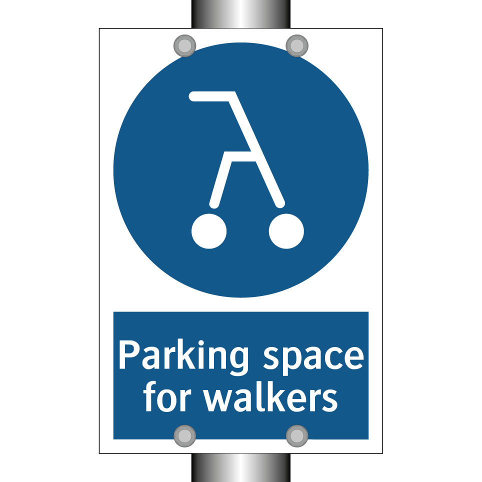 Parking space for walkers