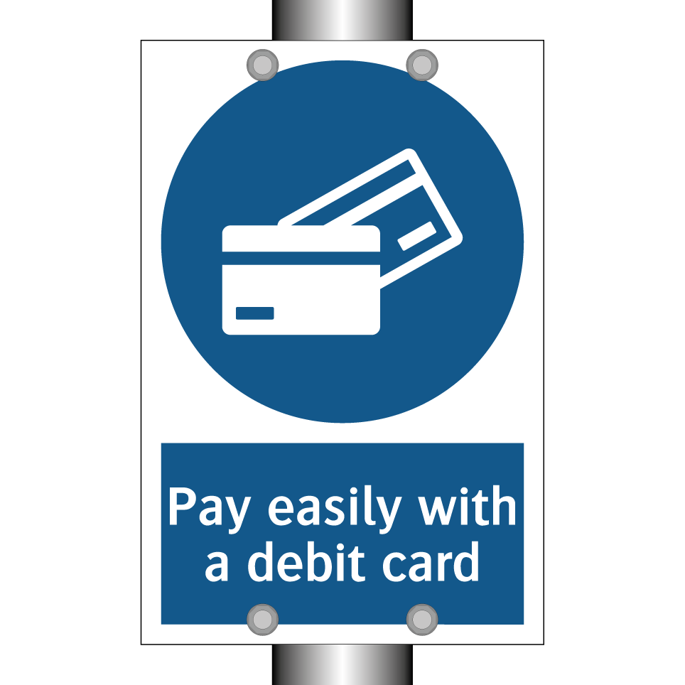 Pay easily with a debit card