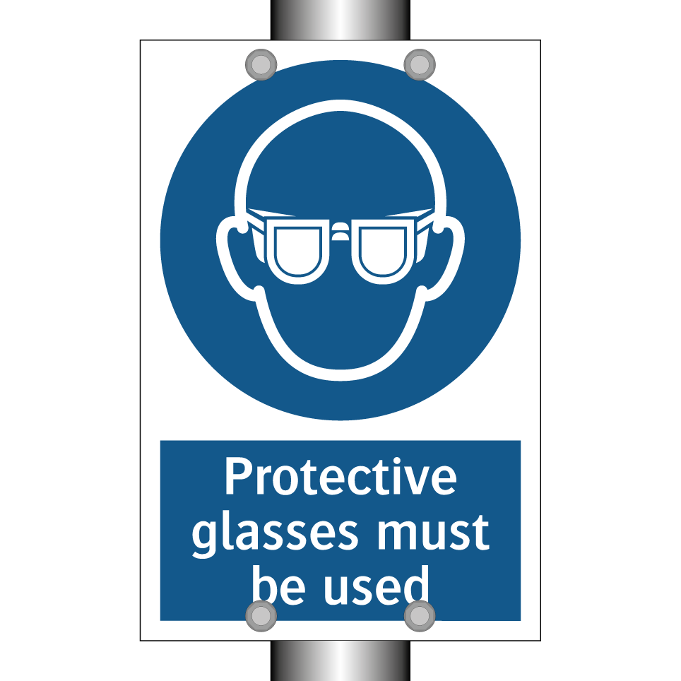 Protective glasses must be used