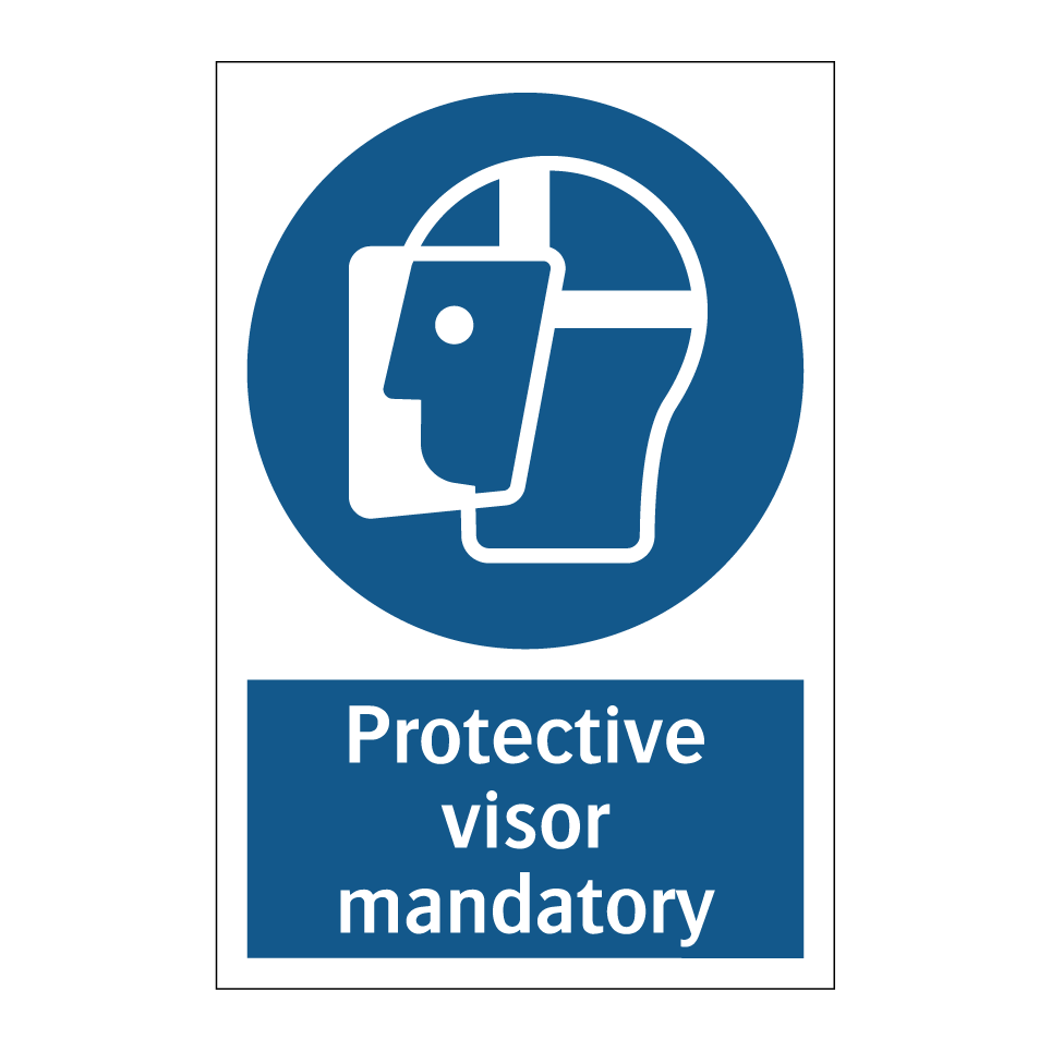 Protective visor mandatory
