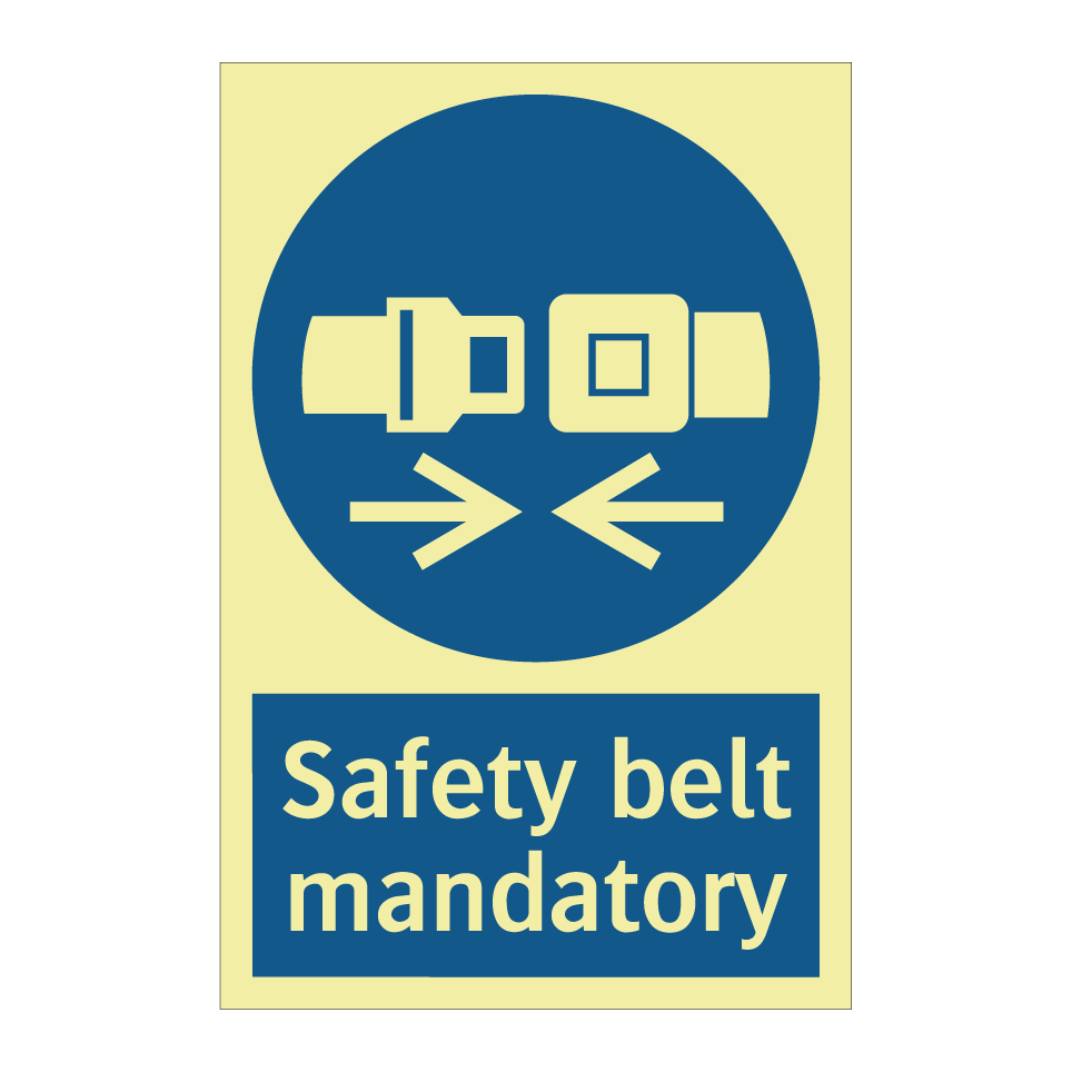 Safety belt mandatory