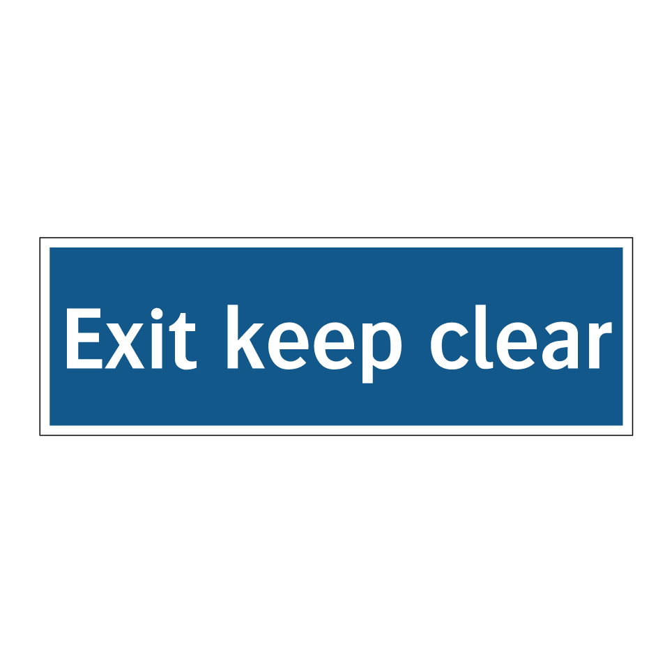Exit keep clear