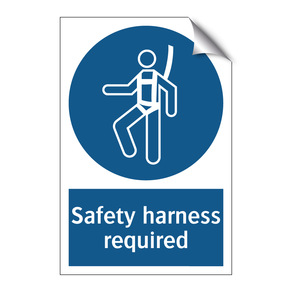Safety harness required