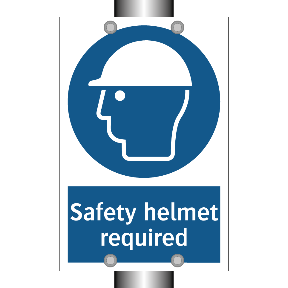 Safety helmet required