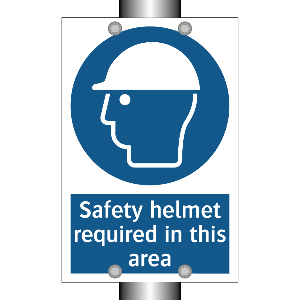 Safety helmet required in this area