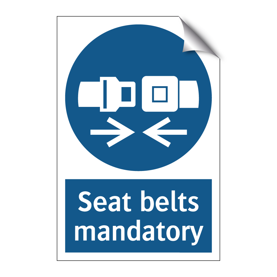 Seat belts mandatory