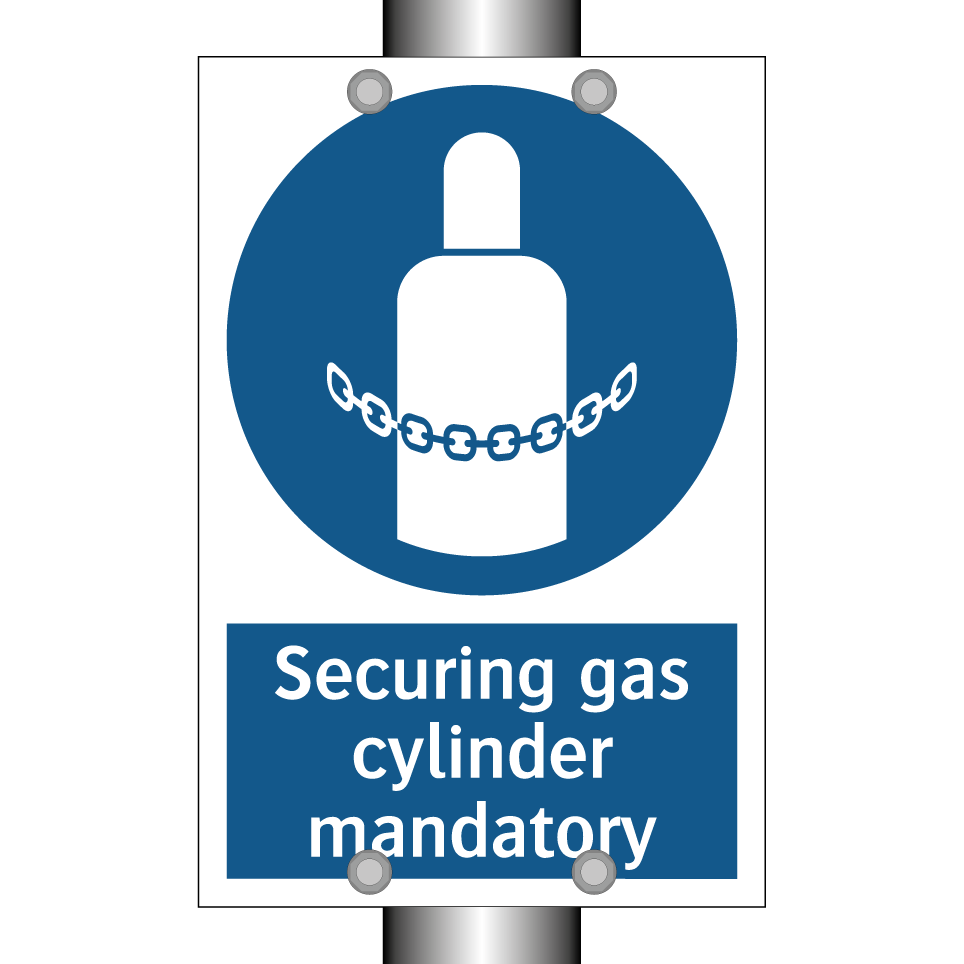 Securing gas cylinder mandatory