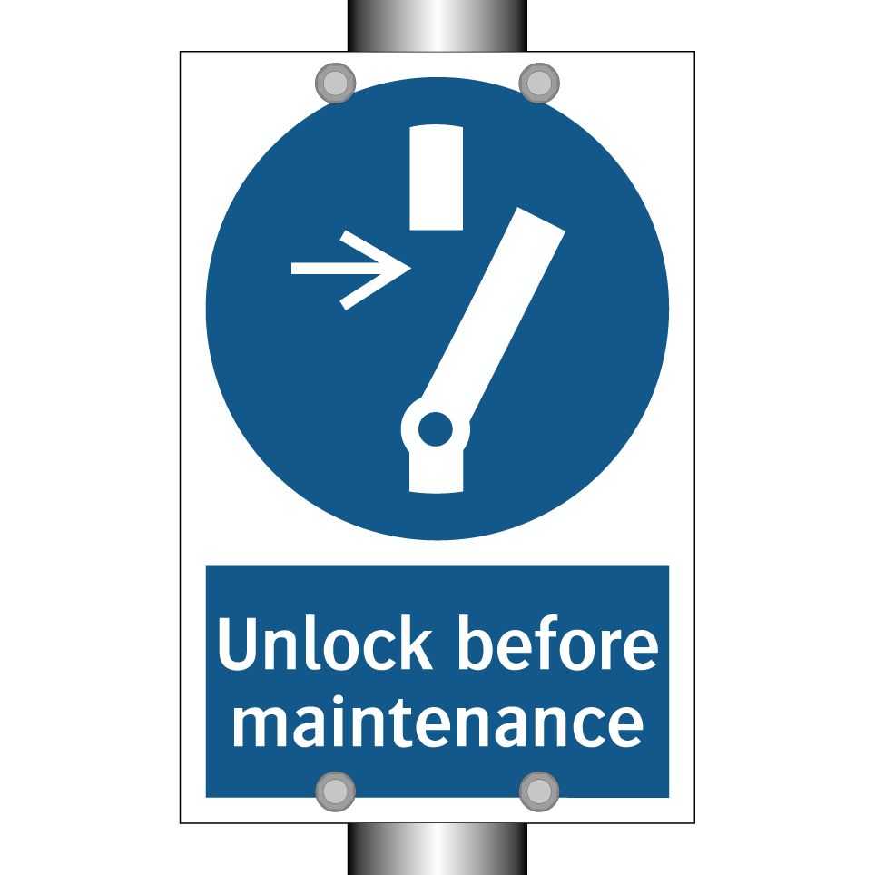 Unlock before maintenance
