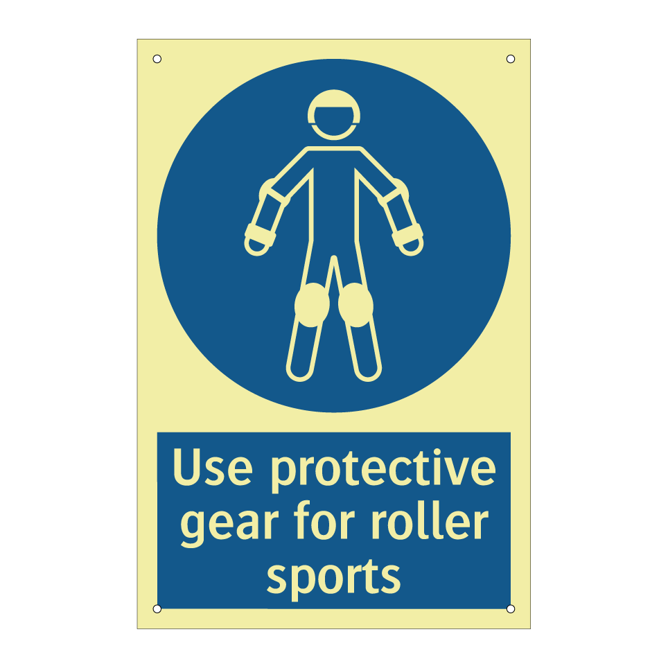 Use protective gear for roller sports
