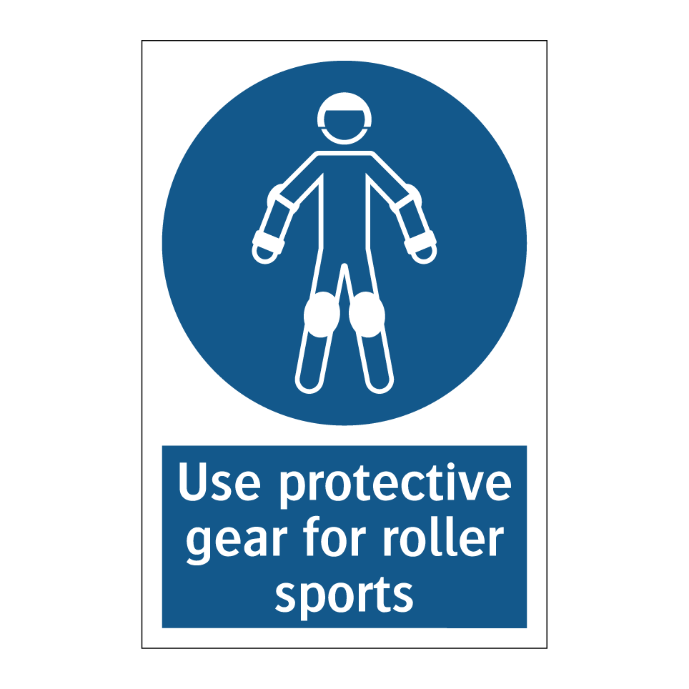 Use protective gear for roller sports
