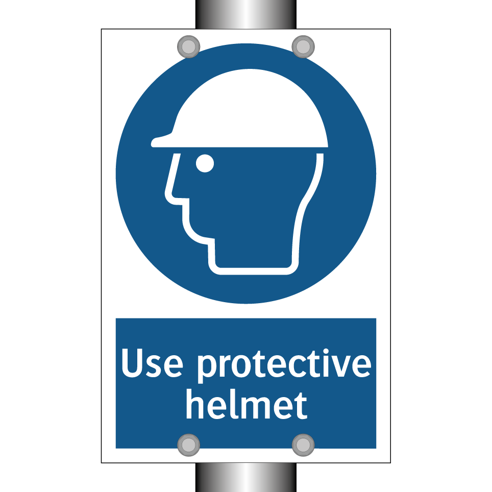 Use protective helmet