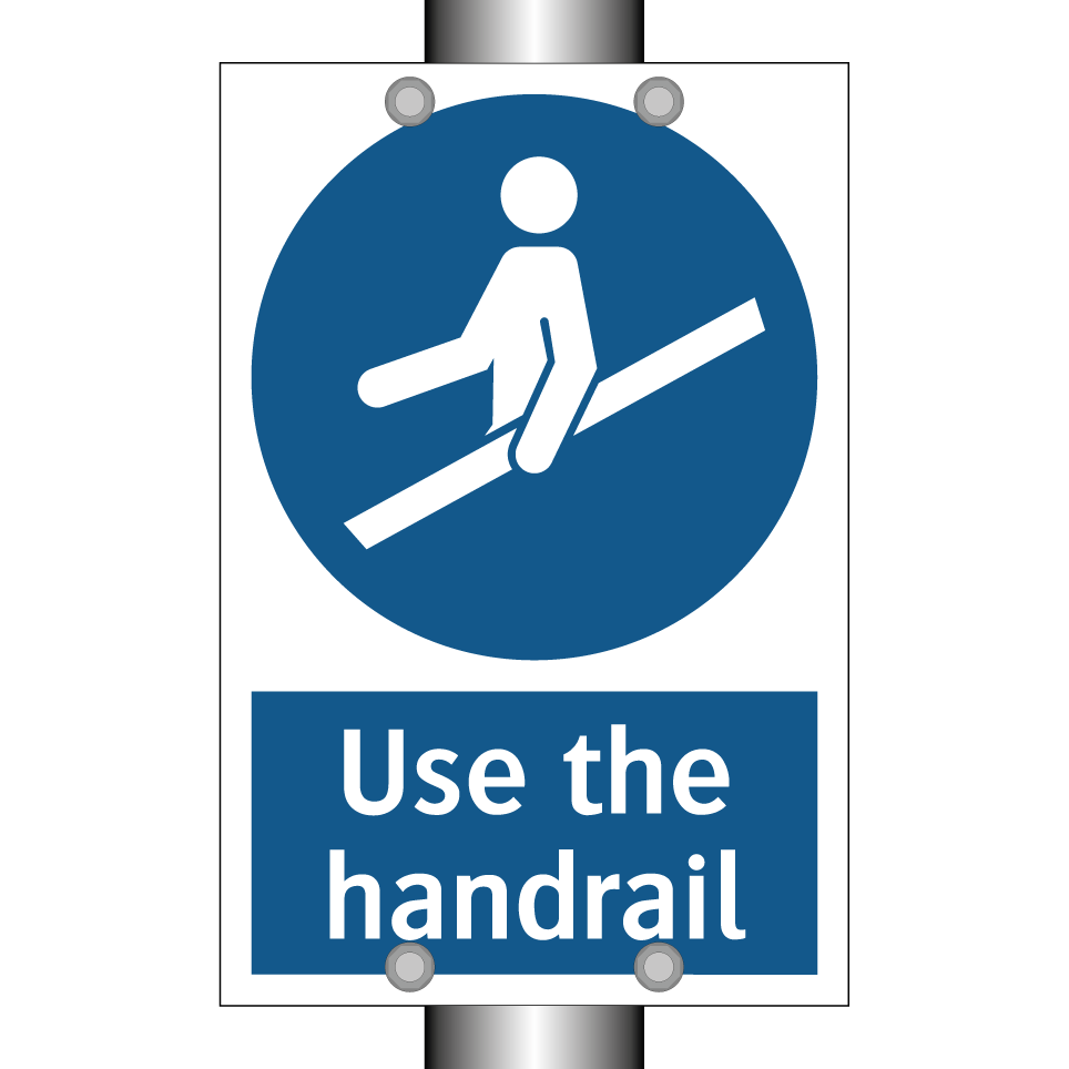 Use the handrail
