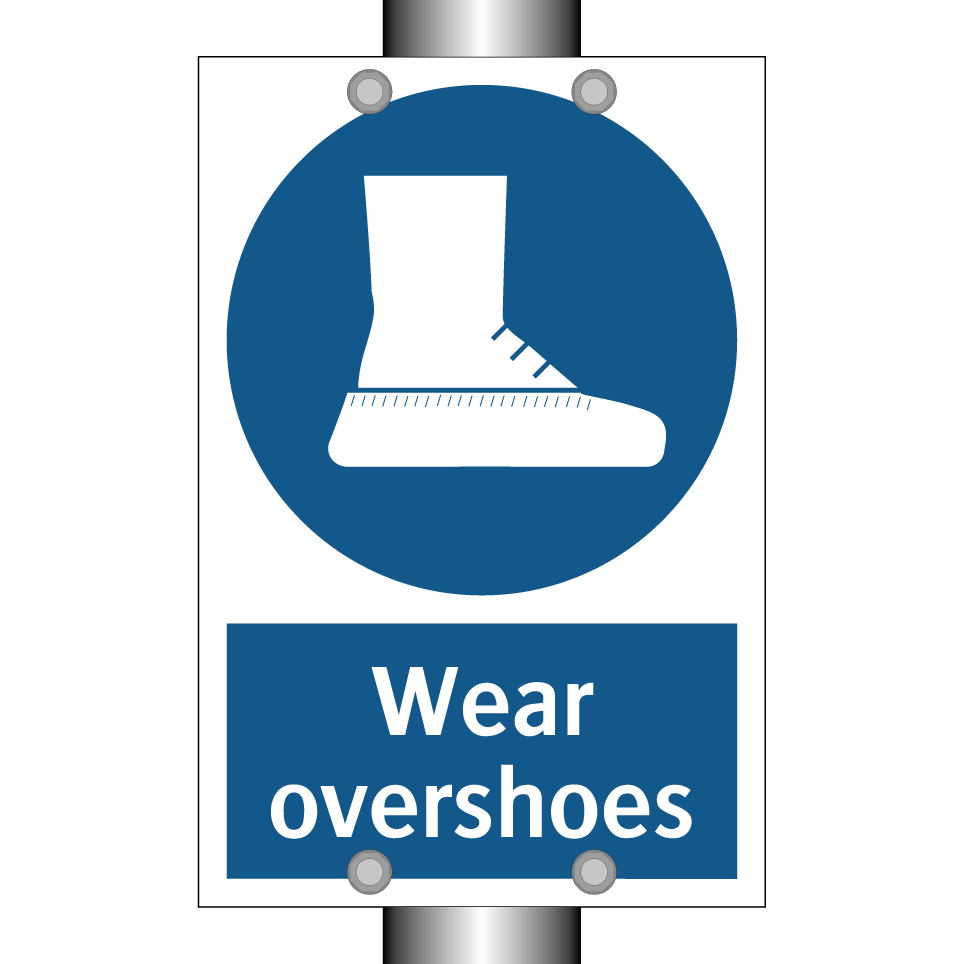 Wear overshoes