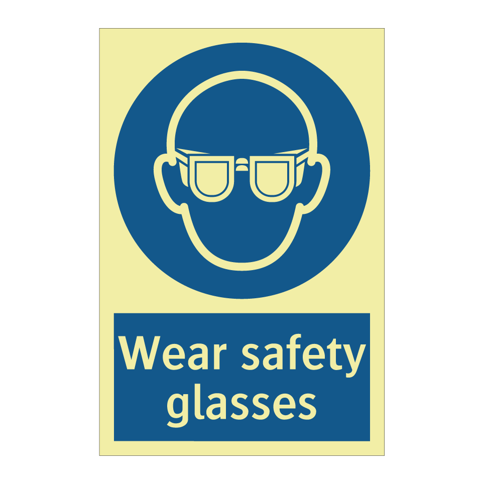 Wear safety glasses