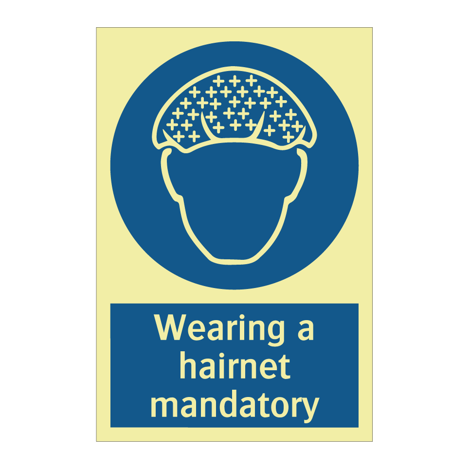Wearing a hairnet mandatory