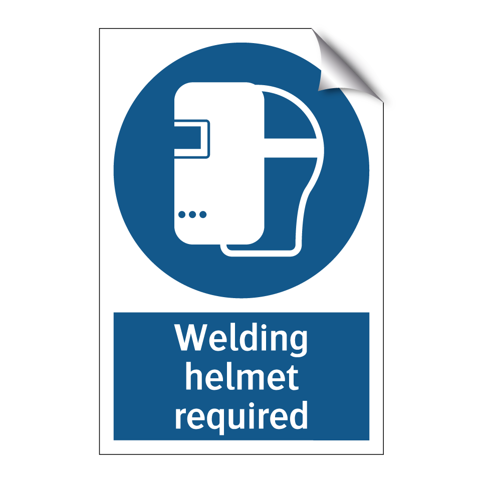 Welding helmet required