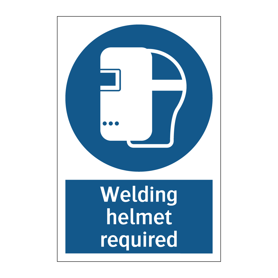 Welding helmet required