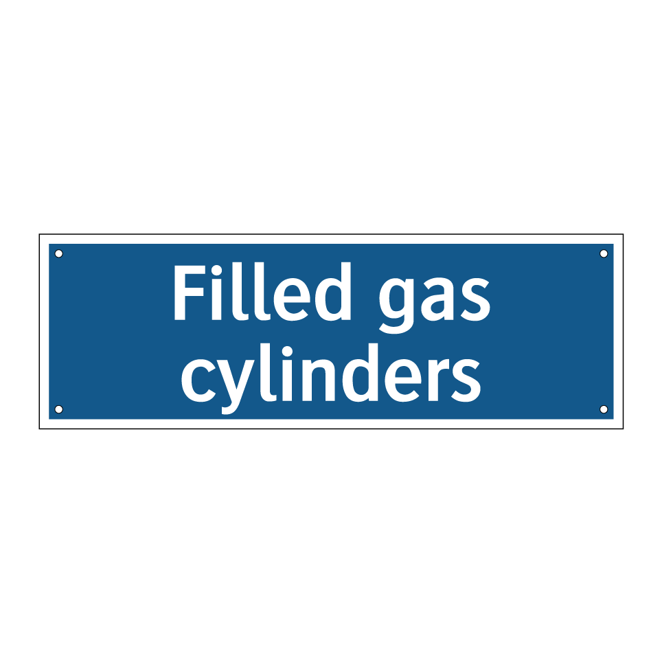 Filled gas cylinders