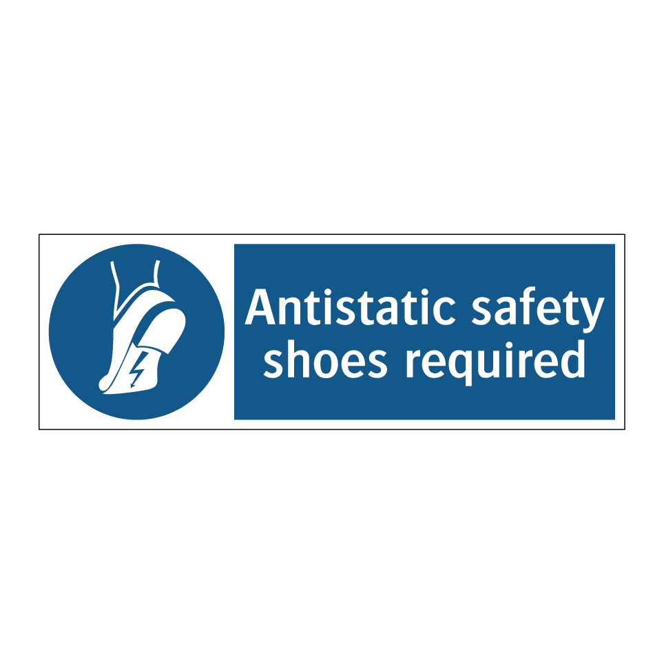 Antistatic safety shoes required