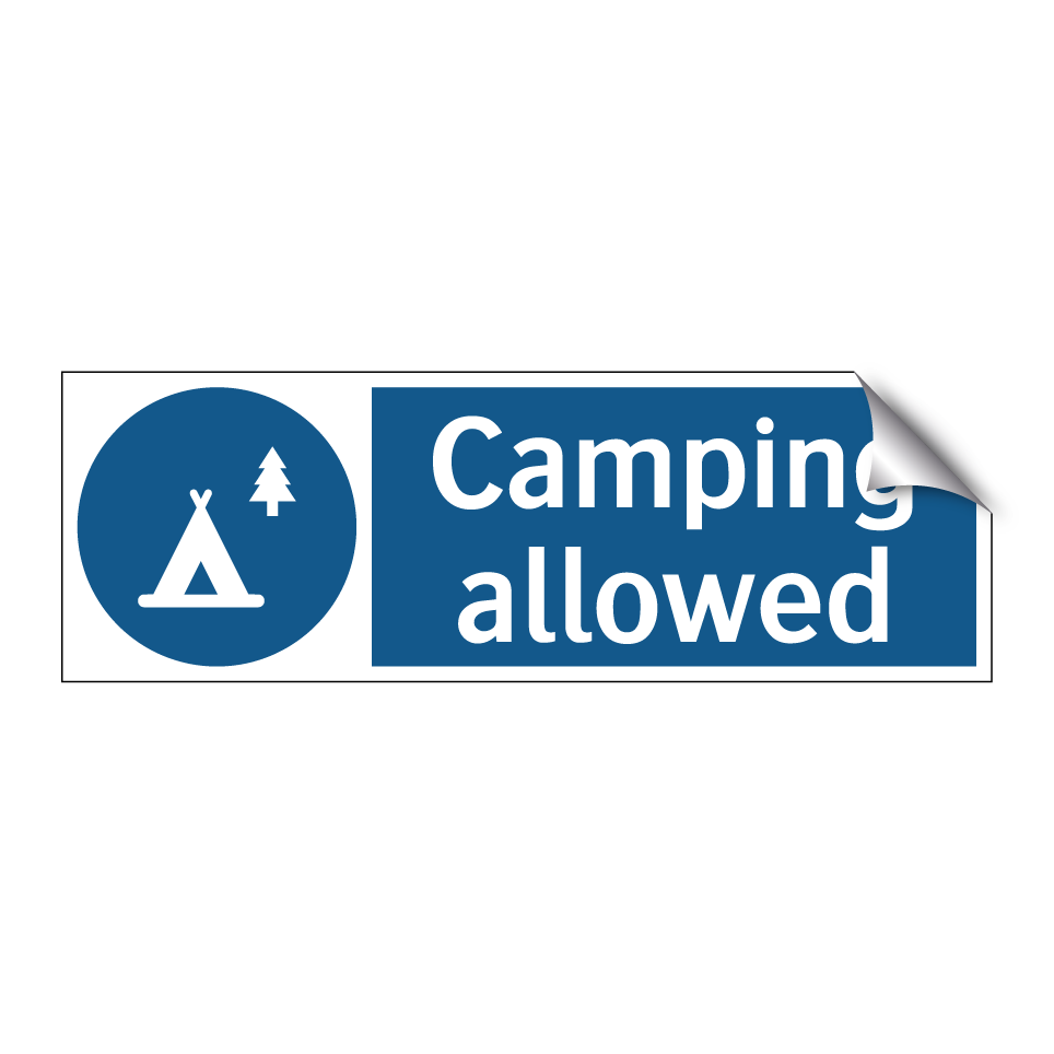 Camping allowed