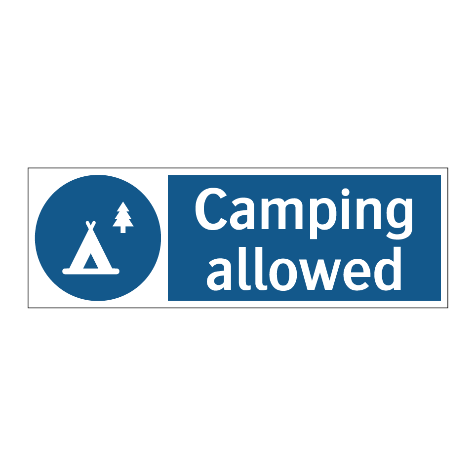 Camping allowed