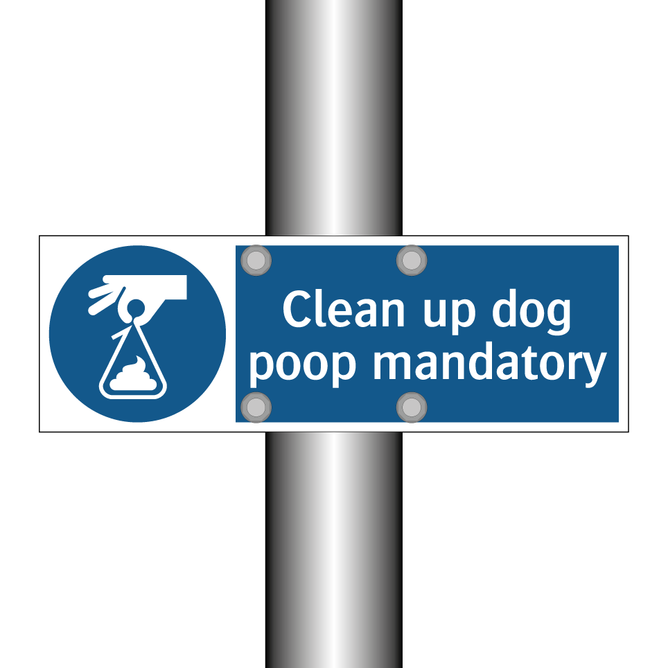 Clean up dog poop mandatory