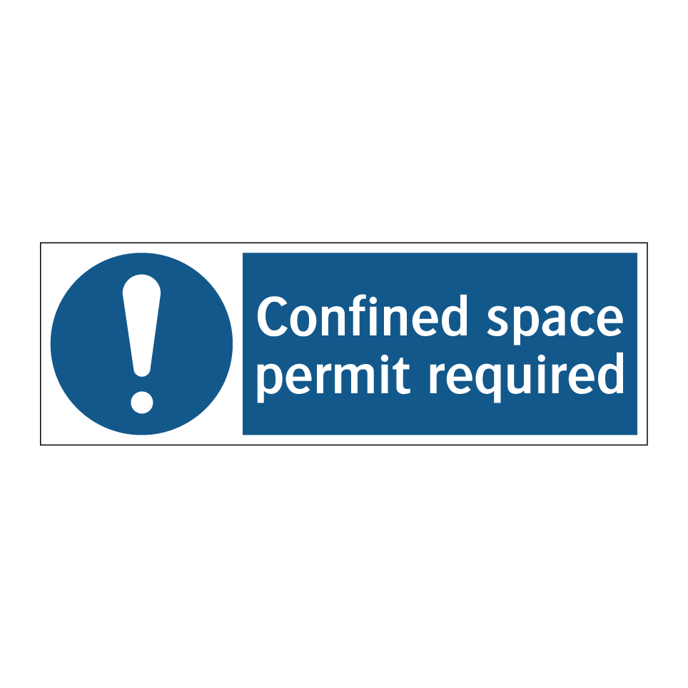 Confined space permit required