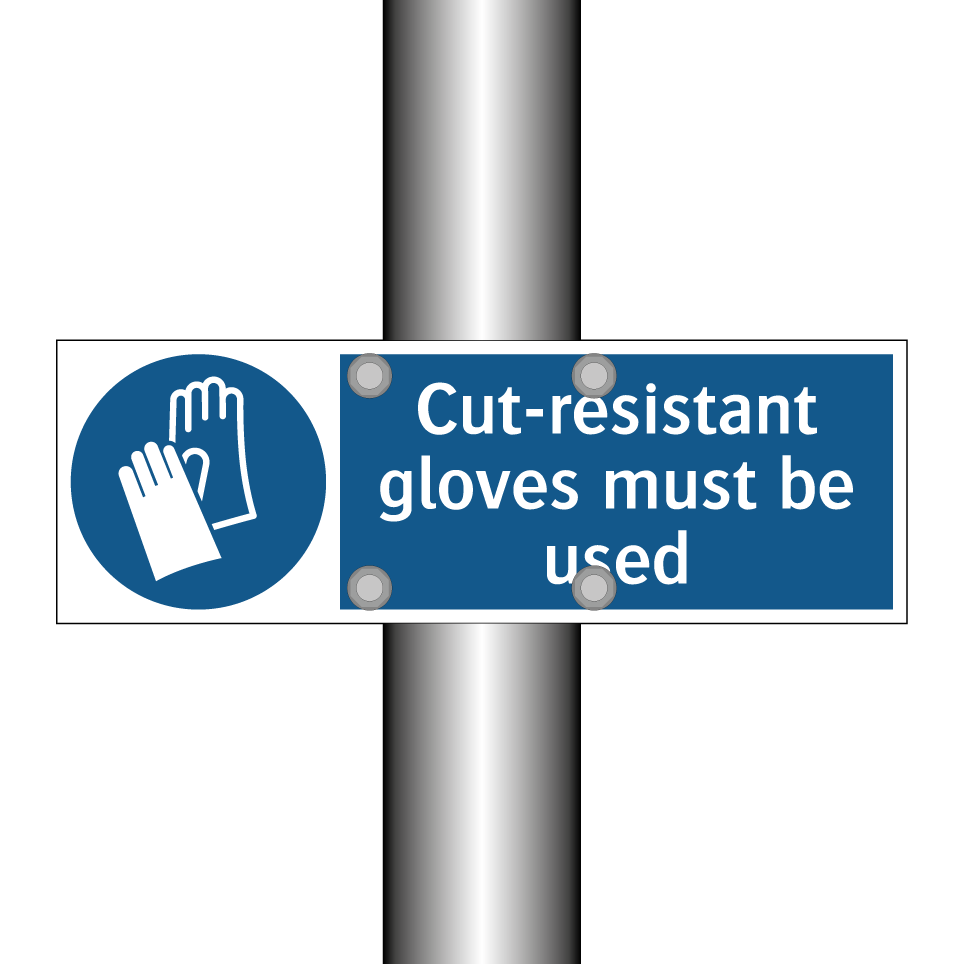 Cut-resistant gloves must be used