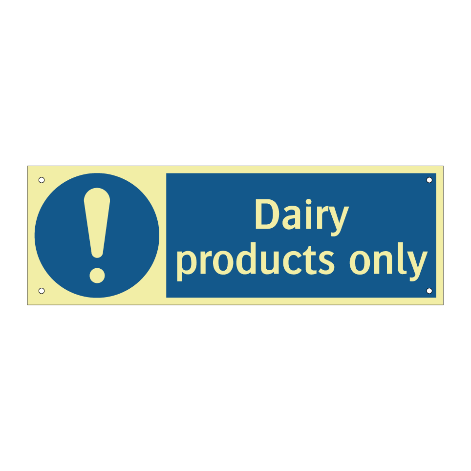 Dairy products only