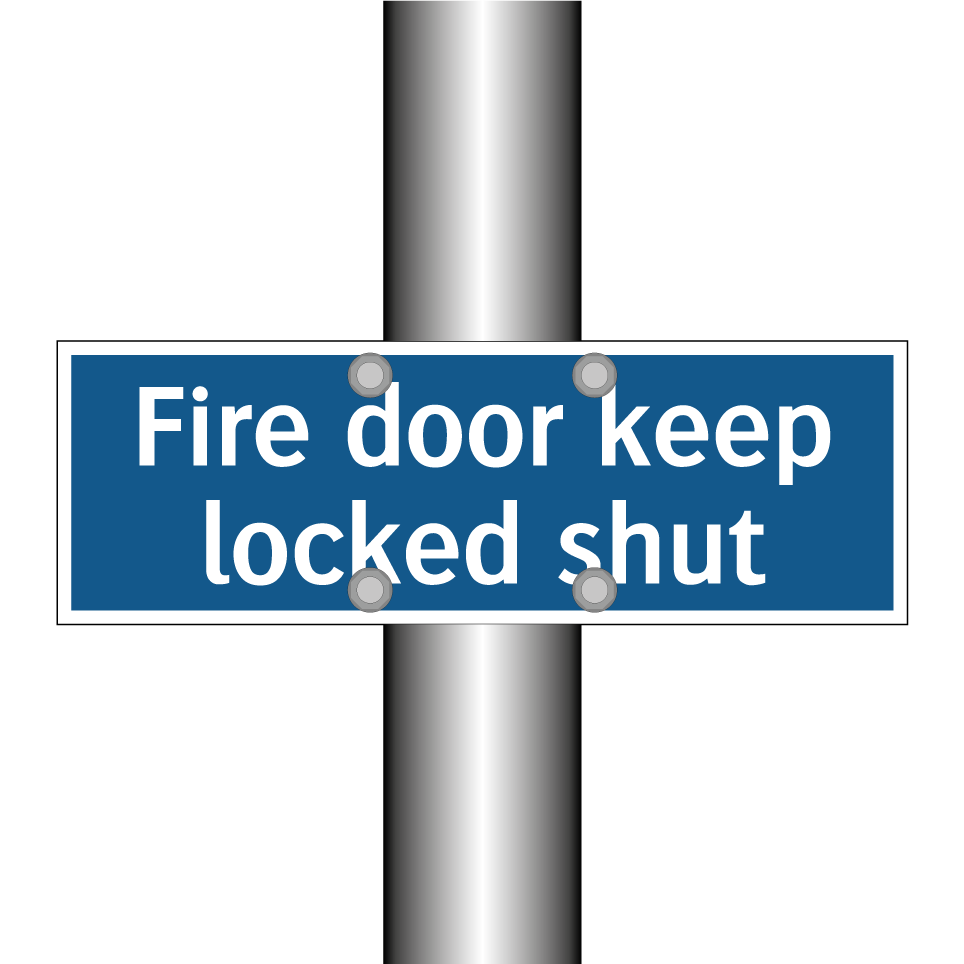 Fire door keep locked shut