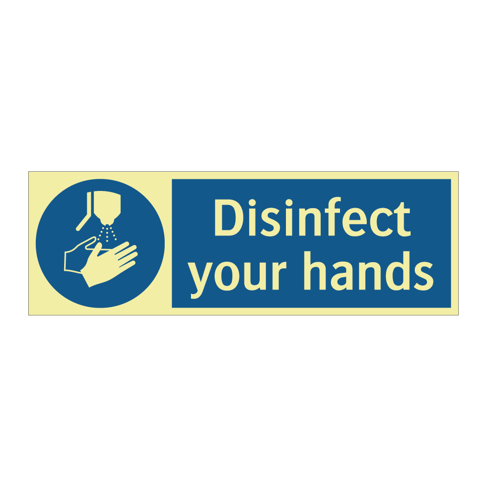 Disinfect your hands