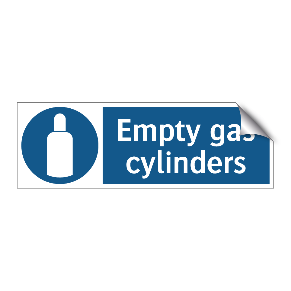 Empty gas cylinders