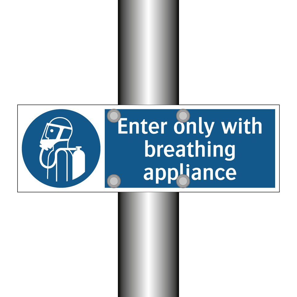 Enter only with breathing appliance