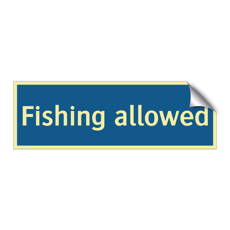 Fishing allowed