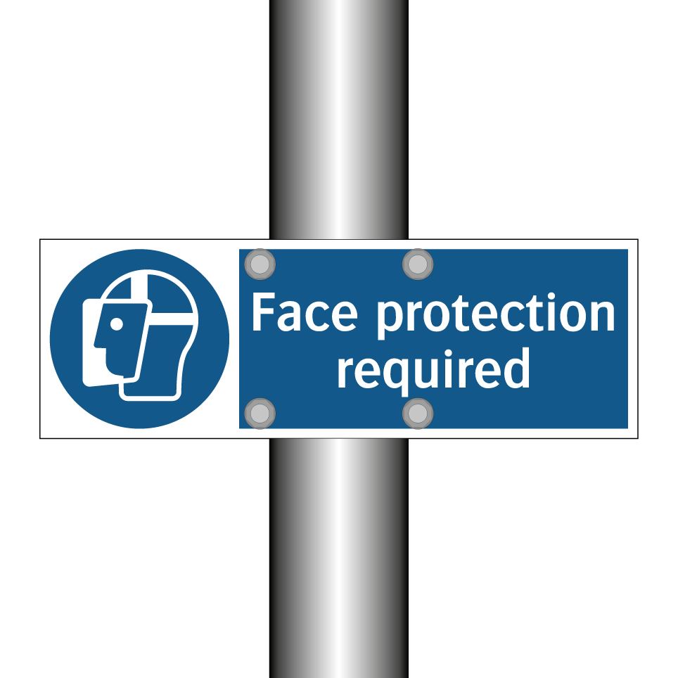 Face protection required
