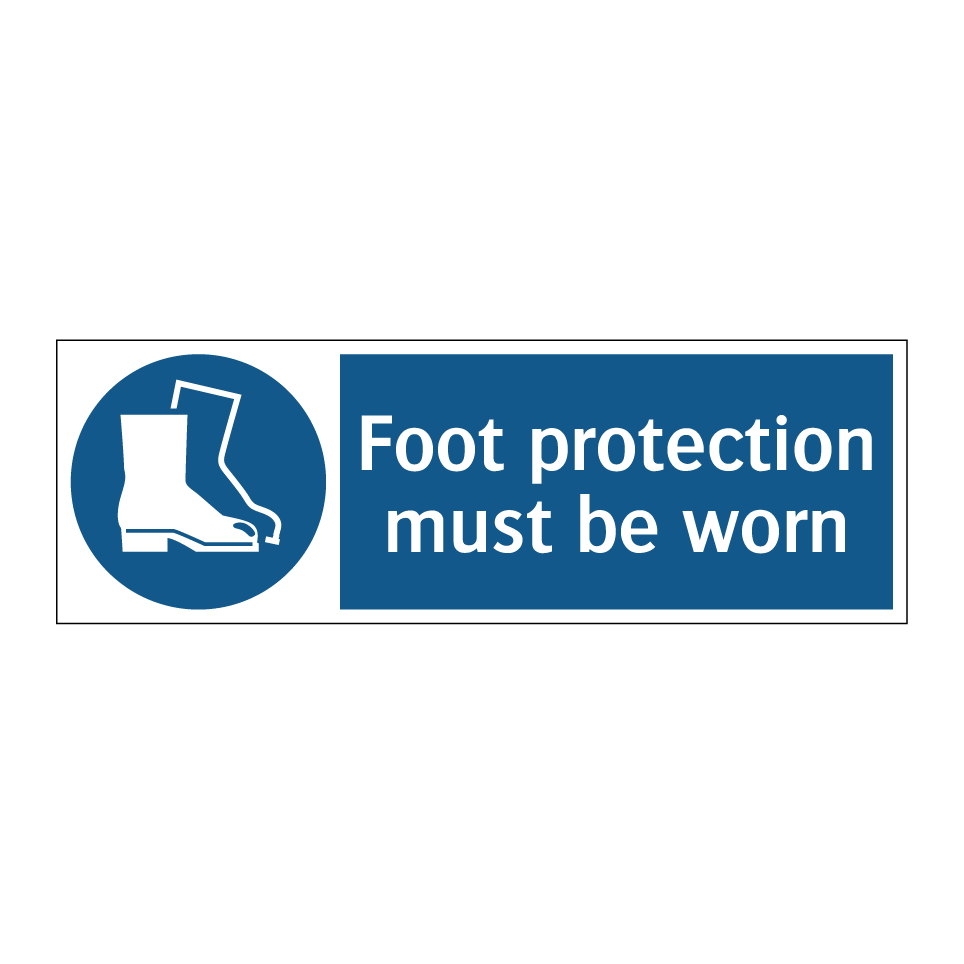 Foot protection must be worn